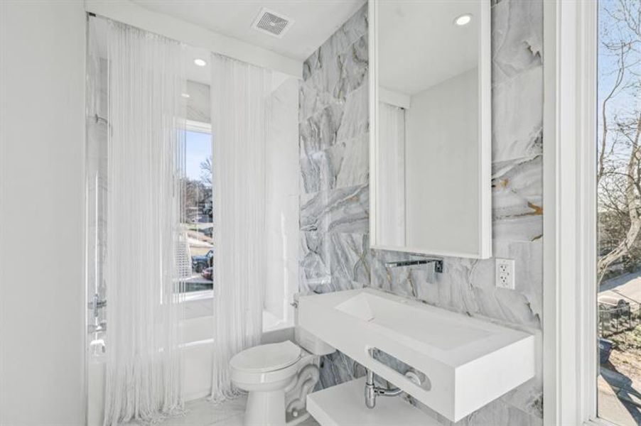 Furnished interior view inside a new home in , Atlanta (Image 18).