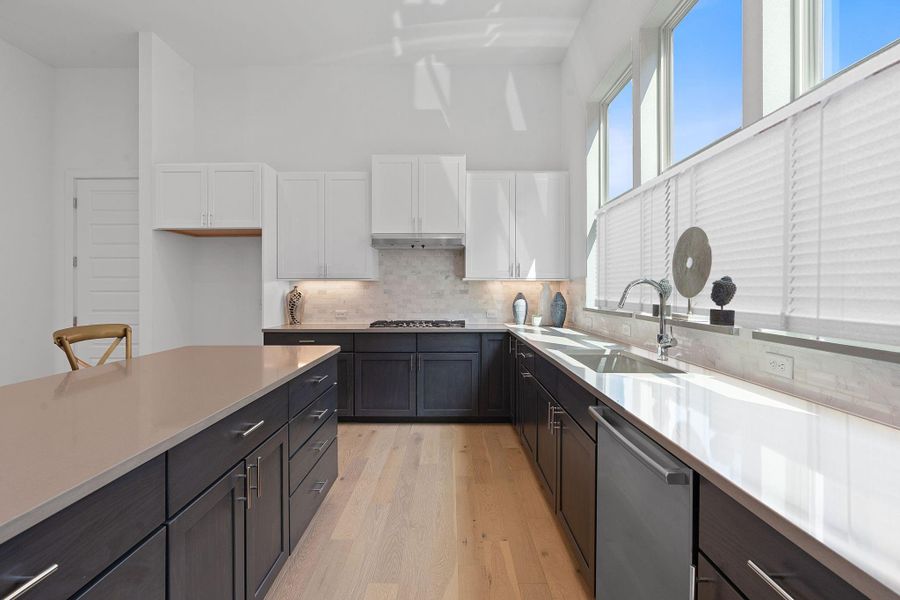 Furnished interior view inside a new home in Agave, Austin (Image 3). Furnished interior view inside a new home in Agave, Austin (Image 3).