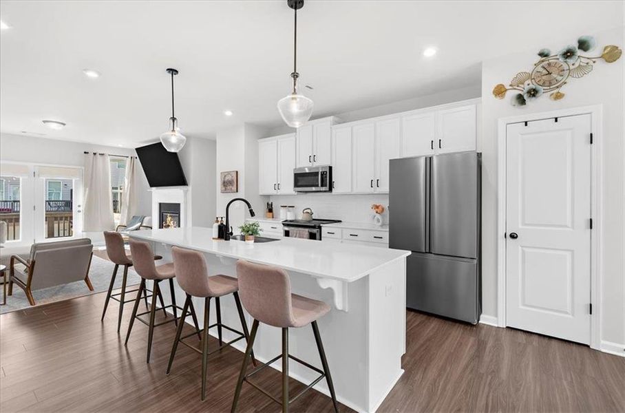 Furnished interior view inside a new home in , Acworth (Image 50).
