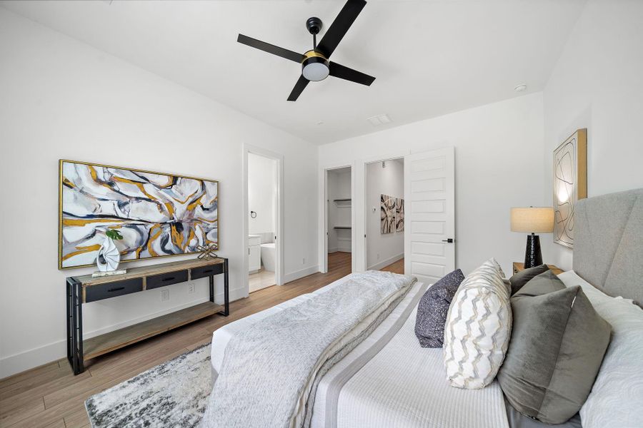 Furnished interior view inside a new home in , Houston (Image 9).