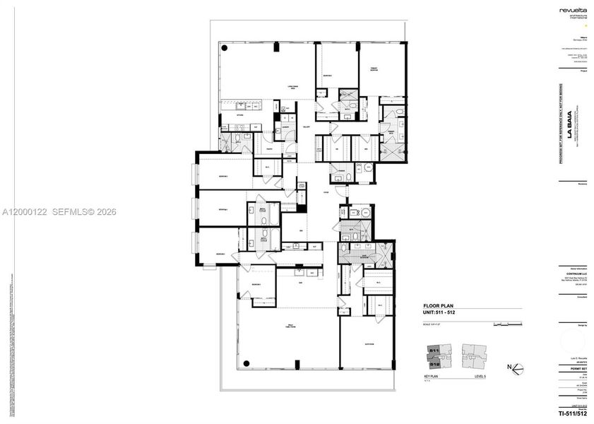 2D floor plan layout of this home in , Miami Beach, FL (Image 6).