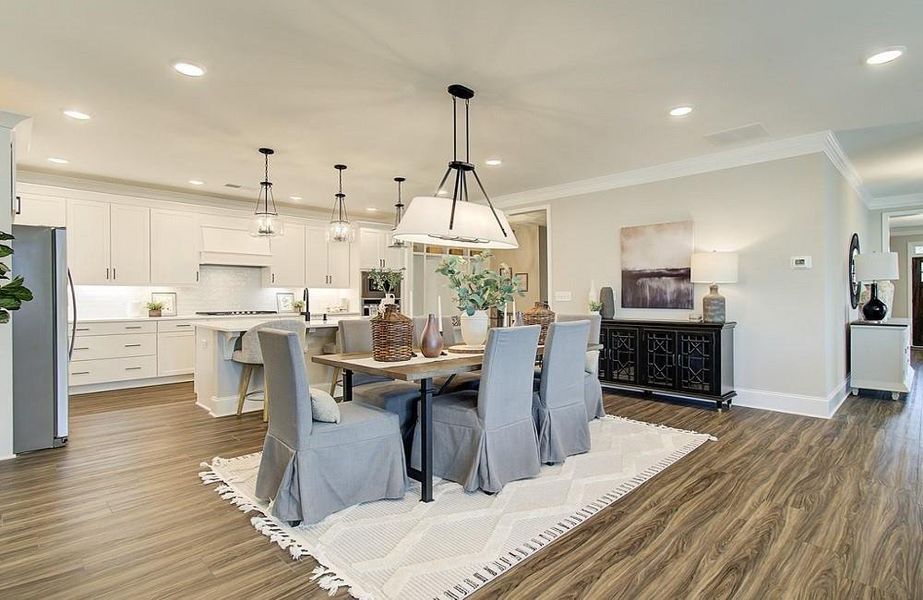 Furnished interior view inside a new home in Courtyards at Traditions, Cumming (Image 13).