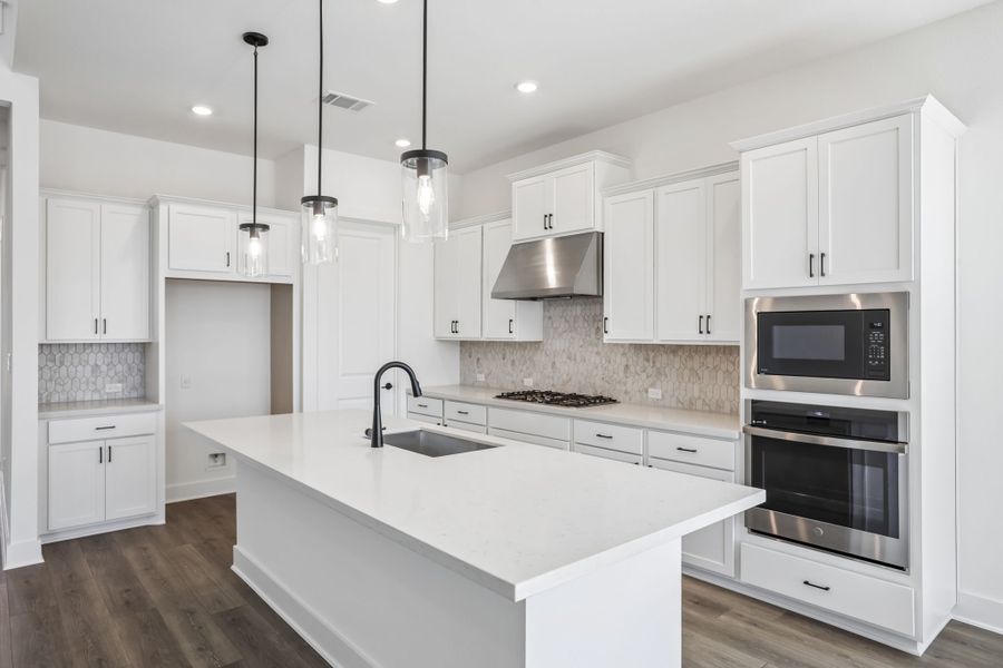 Representative furnished interior of a home built from the Anderson by Taylor Morrison in Travisso, Leander (Image 5).