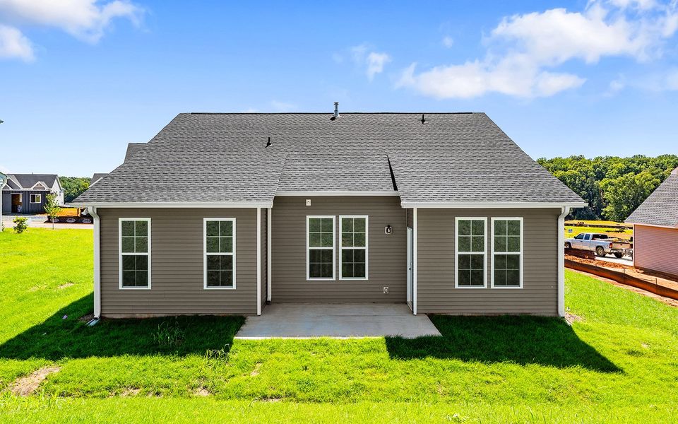 Front exterior of a new home in Hanes Lake, Winston-Salem, NC, highlighting curb appeal (Image 20).