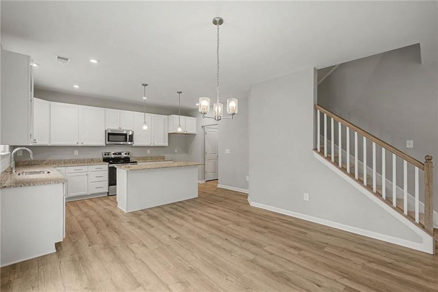 Furnished interior view inside a new home in Crossvine Estates, Braselton (Image 15).