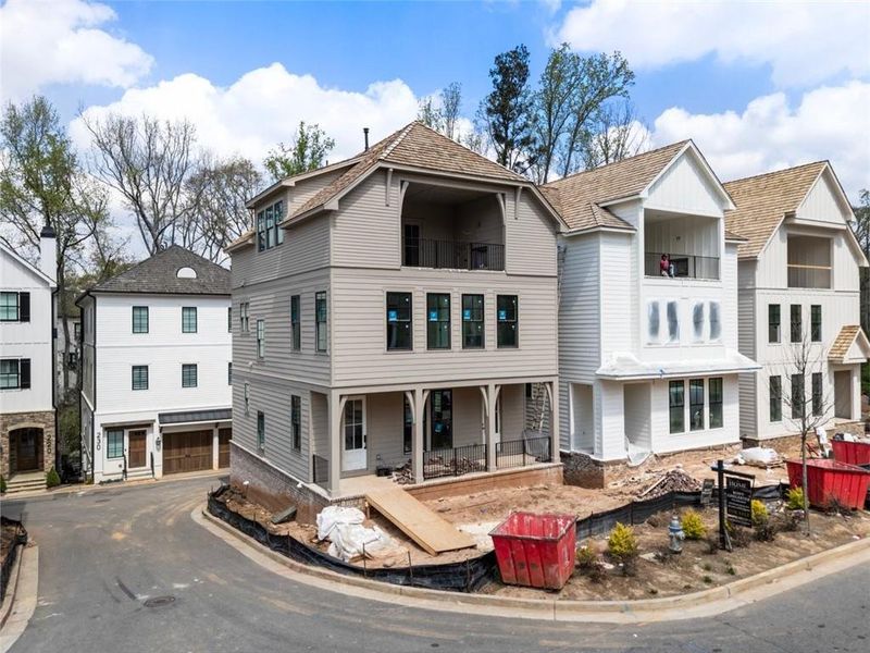 In-progress construction of a new home in , Alpharetta, GA (Image 22).