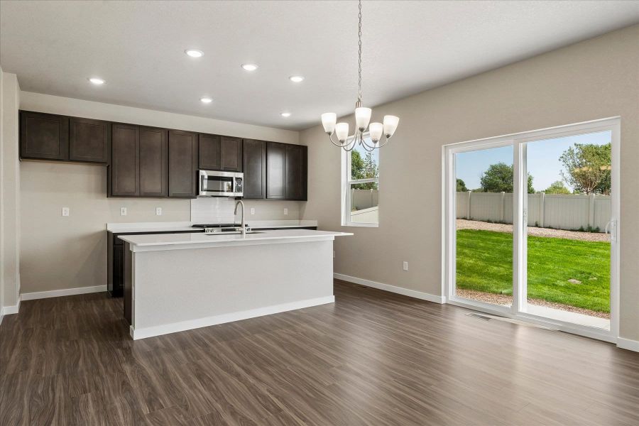 Furnished interior view inside a new home in Aspen Ranch, Fountain (Image 4).