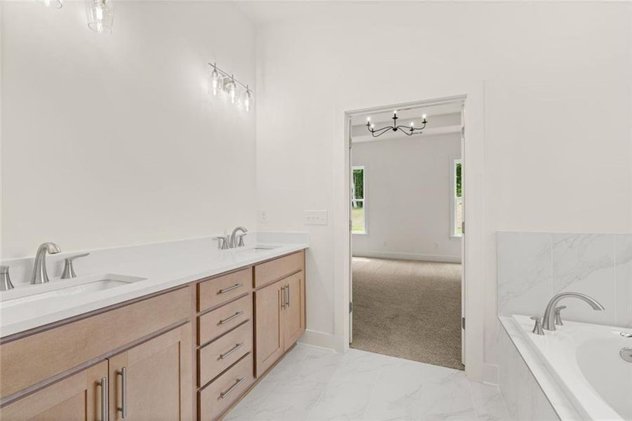 Furnished interior view inside a new home in , Gainesville (Image 13).