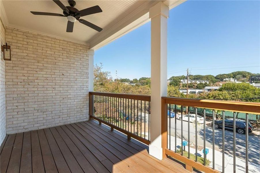 Exterior details and patio area of a home in , Atlanta (Image 24).