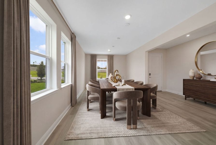 Furnished interior view inside a new home in Vintner Reserve, Clermont (Image 8).