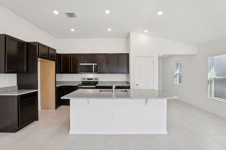 Furnished interior view inside a new home in Robins Run, Lake Wales (Image 3). Furnished interior view inside a new home in Robins Run, Lake Wales (Image 3).