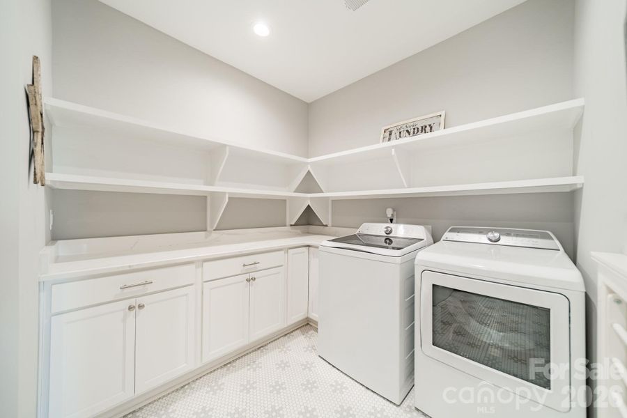 Furnished interior view inside a new home in , Clover (Image 29).