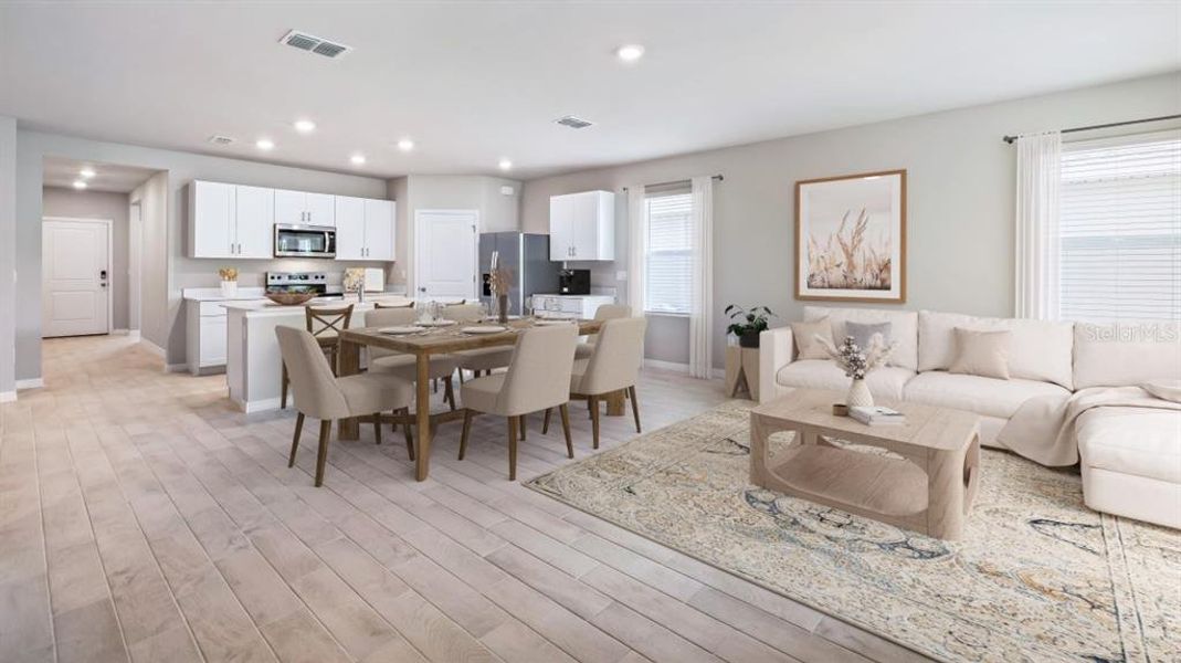 Furnished interior view inside a new home in Coral Lakes - Tradition & Express, Punta Gorda (Image 5).