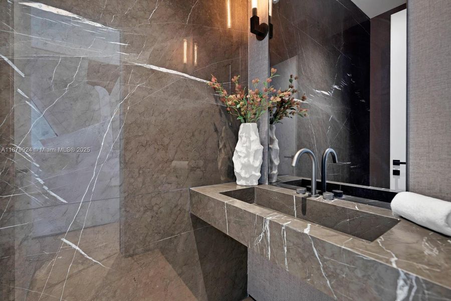 Furnished interior view inside a new home in , Miami Beach (Image 15).