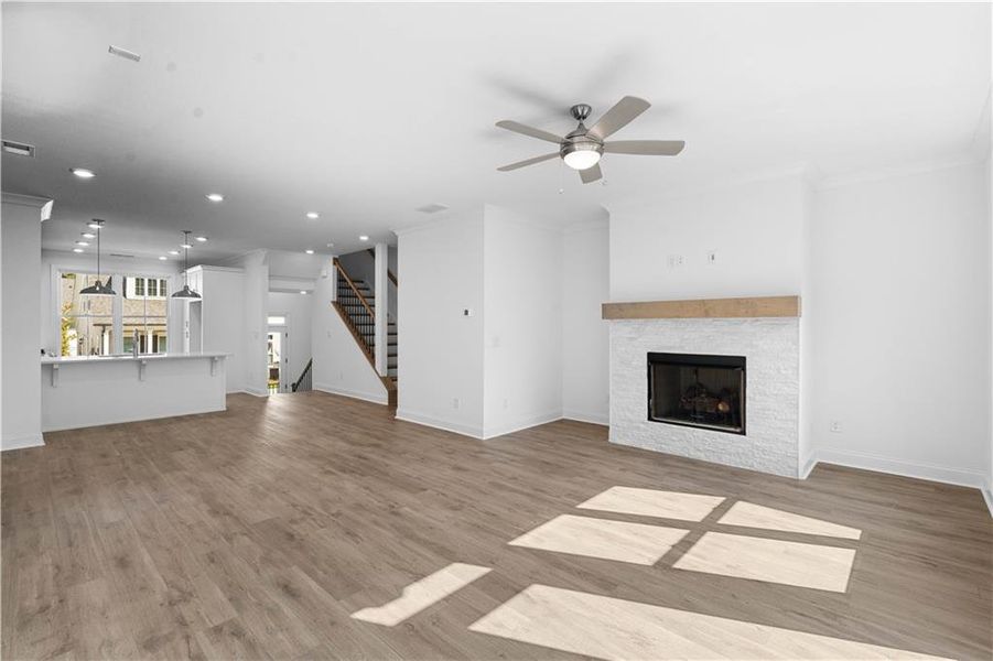 Spacious, unfurnished interior of a new home in Evanshire Townhomes, Duluth (Image 36).