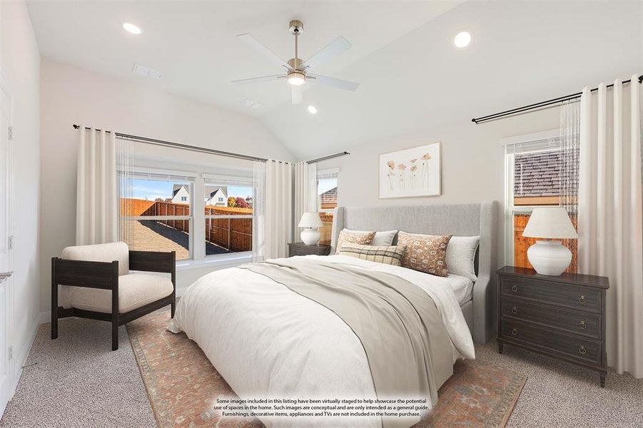 Furnished interior view inside a new home in The Lakes at Parks of Aledo, Aledo (Image 7).