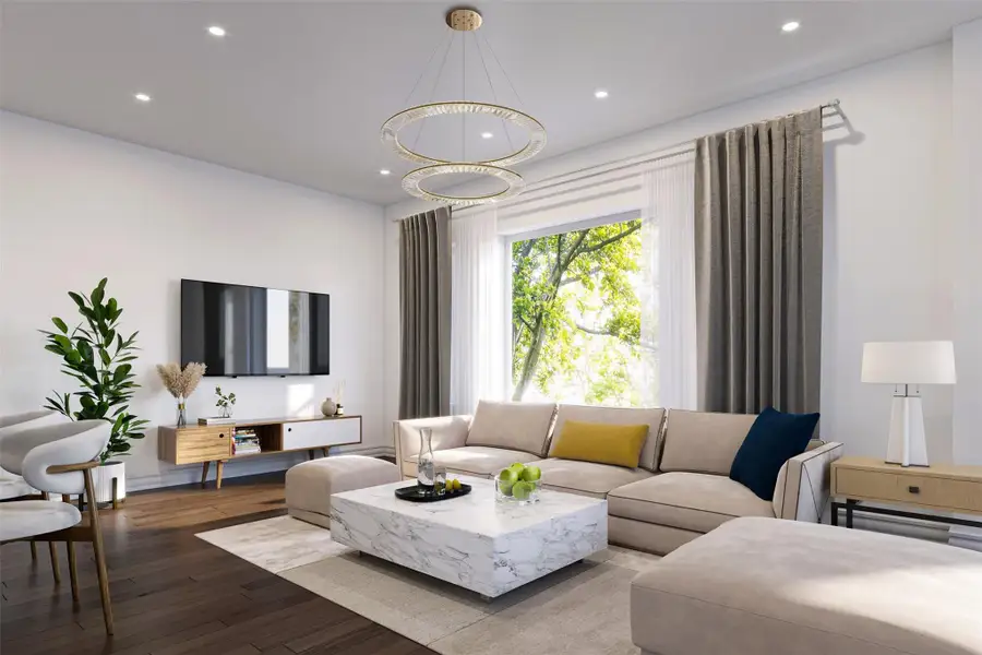 Furnished interior view inside a new home in , Houston (Image 2).