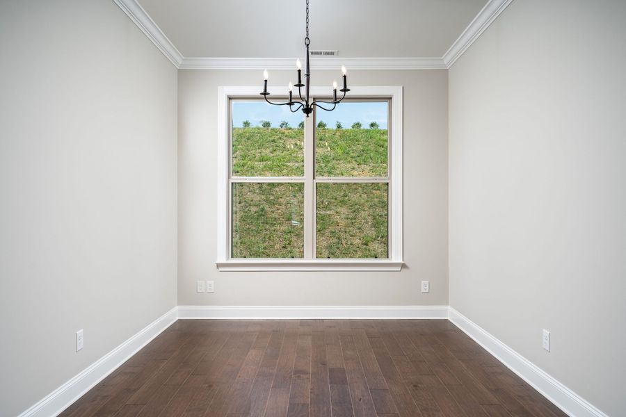 Representative unfurnished interior of a home built from the The Hunter by Greentech Homes LLC in The Thicket at Sedman Hills, Hixson (Image 9).