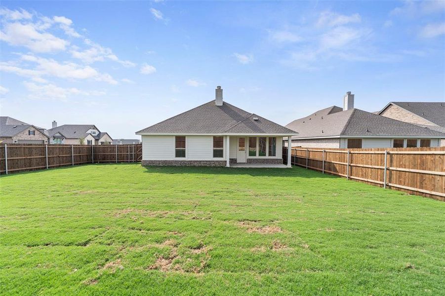Exterior details and patio area of a home in Liberty Pointe, Gainesville (Image 2). Exterior details and patio area of a home in Liberty Pointe, Gainesville (Image 2).