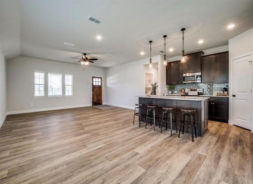 Furnished interior view inside a new home in , Sanger (Image 3).