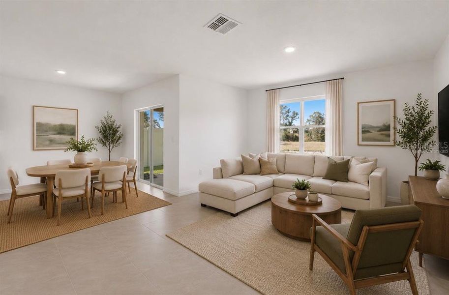 Furnished interior view inside a new home in Northwater at Two Rivers, Zephyrhills (Image 7). Furnished interior view inside a new home in Northwater at Two Rivers, Zephyrhills (Image 7).
