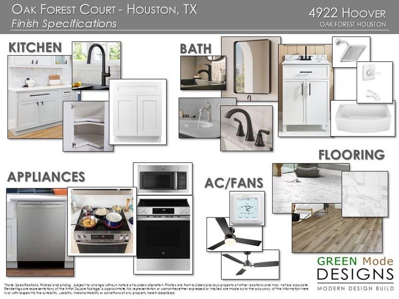 Oak Forest Court - Finishes Design Board Oak Forest Court - Finishes Design Board