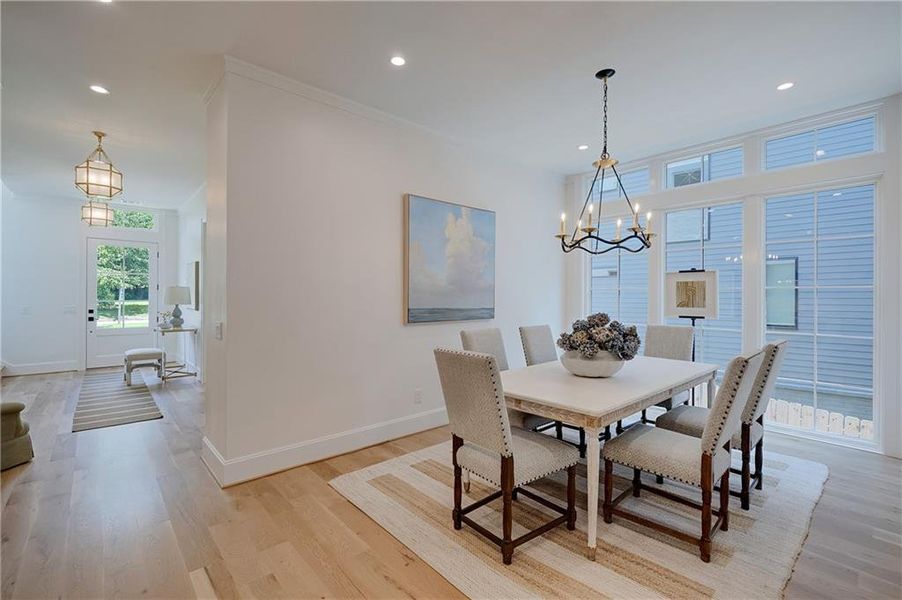 Furnished interior view inside a new home in , Atlanta (Image 11). Furnished interior view inside a new home in , Atlanta (Image 11).