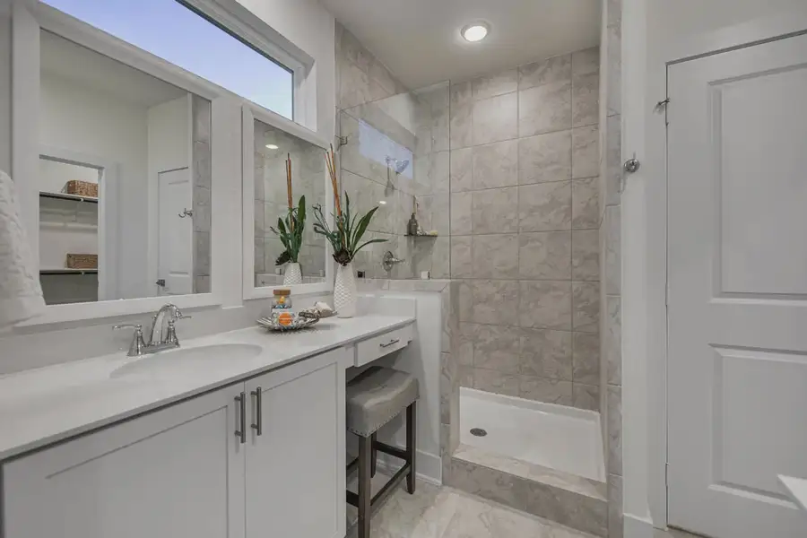 Representative furnished interior of a home built from the Calypso by Chesmar Homes in Prominence Urban, San Antonio (Image 12).