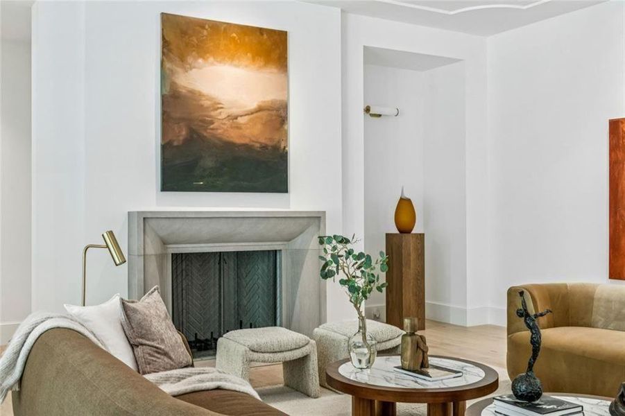 Furnished interior view inside a new home in , Atlanta (Image 39).