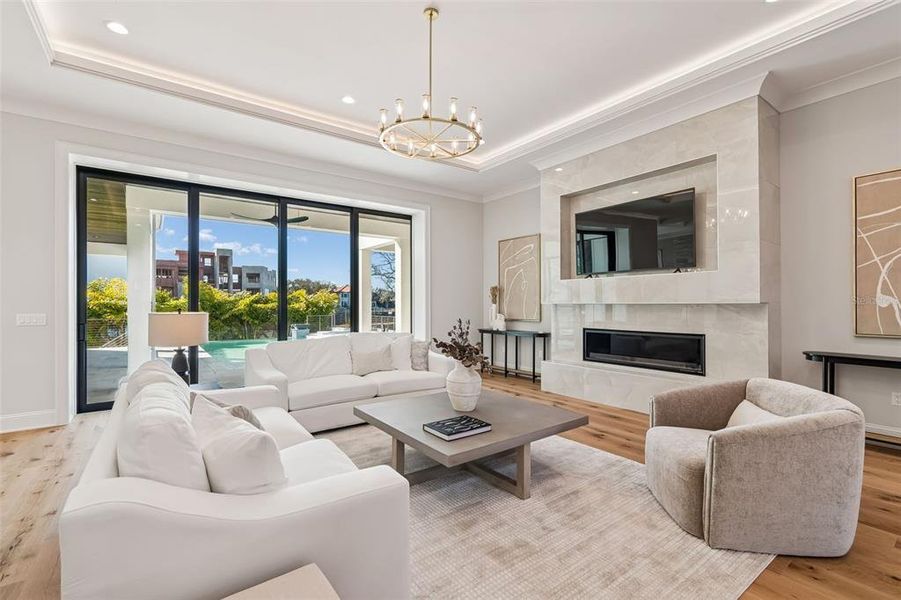 Furnished interior view inside a new home in , Tampa (Image 54).