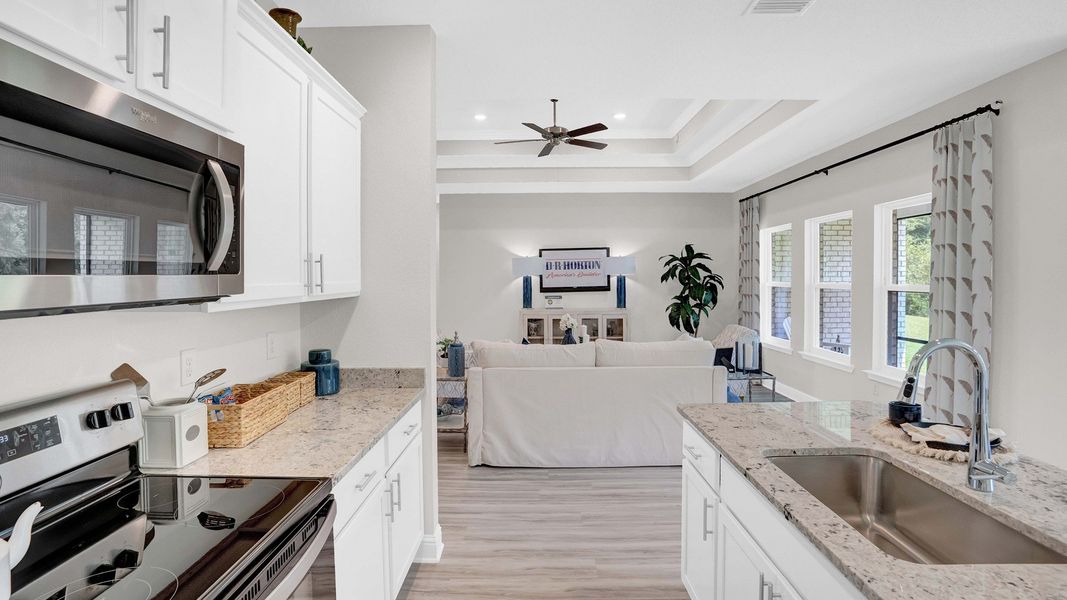 Representative furnished interior of a home built from the Jasmine by D.R. Horton in Palm Ridge, Guyton (Image 15). Representative furnished interior of a home built from the Jasmine by D.R. Horton in Palm Ridge, Guyton (Image 15).