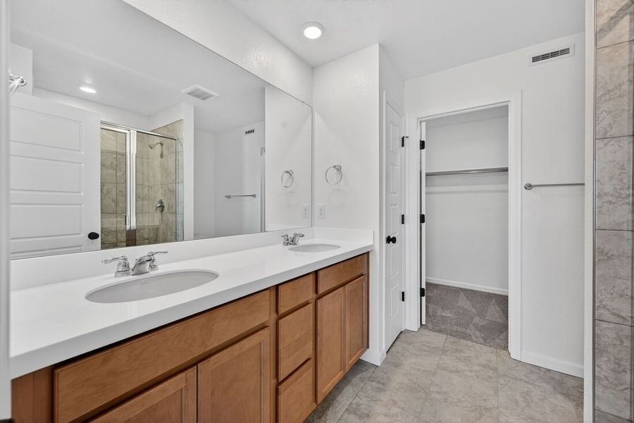 Furnished interior view inside a new home in Trailstone, Arvada (Image 5).