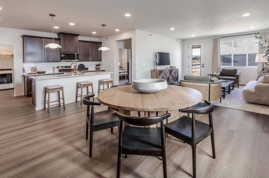 Representative furnished interior of a home built from the Armstrong by Hartford Homes in Bloom, Fort Collins (Image 11).