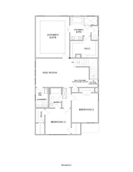 Second Floor - Elevation C