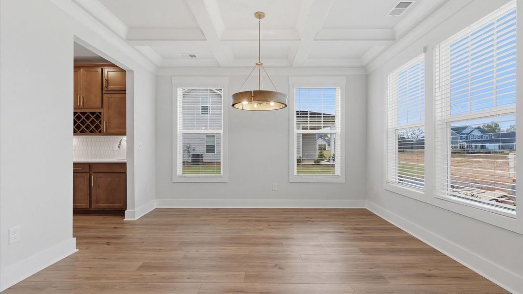 Furnished interior view inside a new home in Kayfield at Midway, Anderson (Image 5).