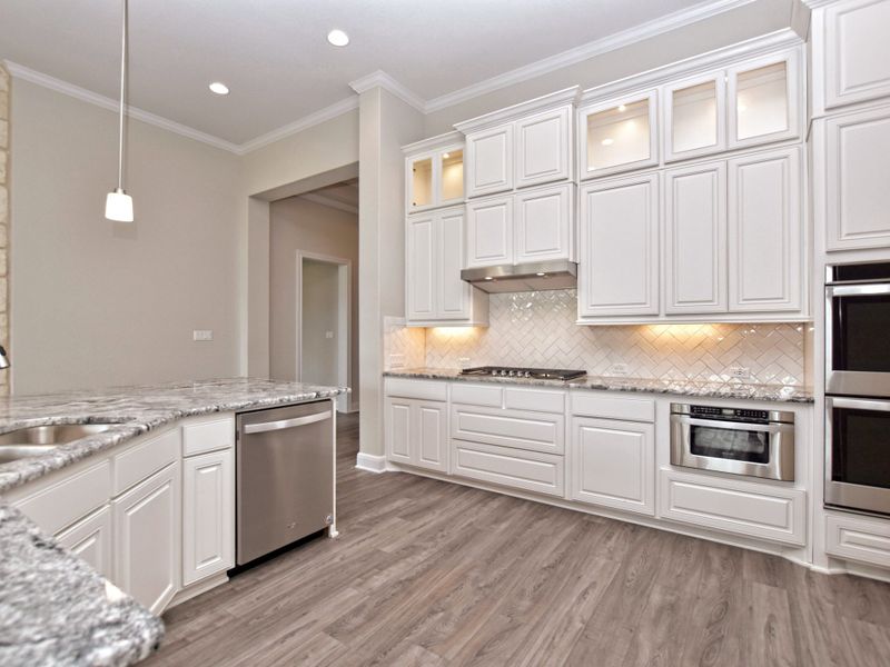 Representative furnished interior of a home built from the Siena III by Giddens Homes in Clearwater Ranch, Liberty Hill (Image 124).