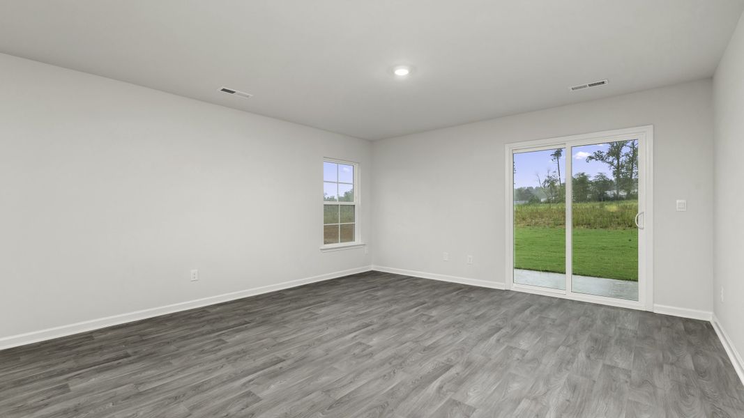 Representative unfurnished interior of a home built from the Manning by D.R. Horton in Chandler Pointe, Rural Hall (Image 12).