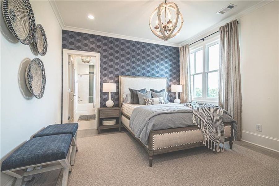 Furnished interior view inside a new home in , Milton (Image 11).