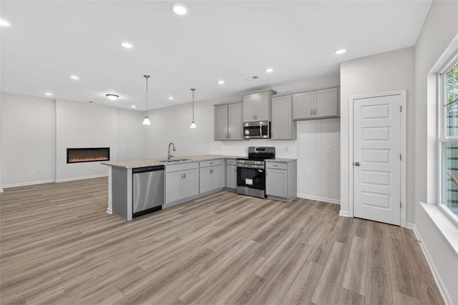 Furnished interior view inside a new home in Jameson Towns, Villa Rica (Image 3).