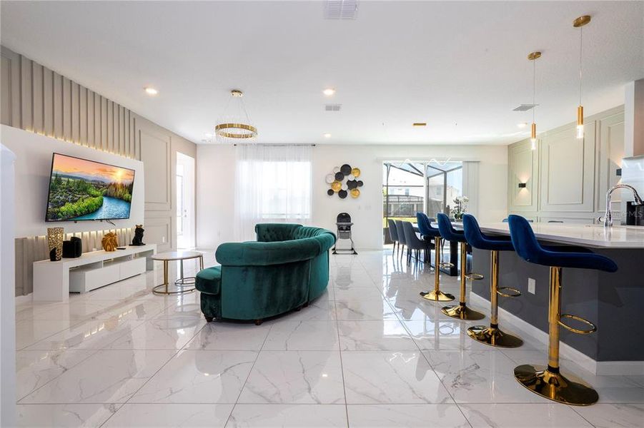 Furnished interior view inside a new home in , Kissimmee (Image 12). Furnished interior view inside a new home in , Kissimmee (Image 12).