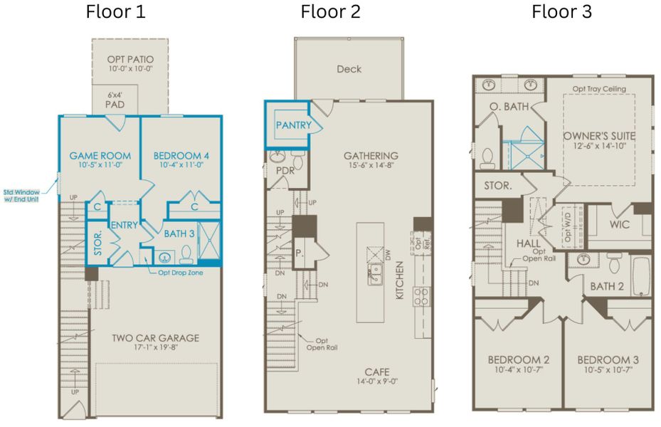 2D floor plan layout of this home in Everton, Durham, NC (Image 6).