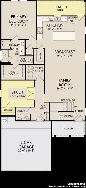 2D floor plan layout of this home in The Arbors at the Wilder, Adkins, TX (Image 3). 2D floor plan layout of this home in The Arbors at the Wilder, Adkins, TX (Image 3).