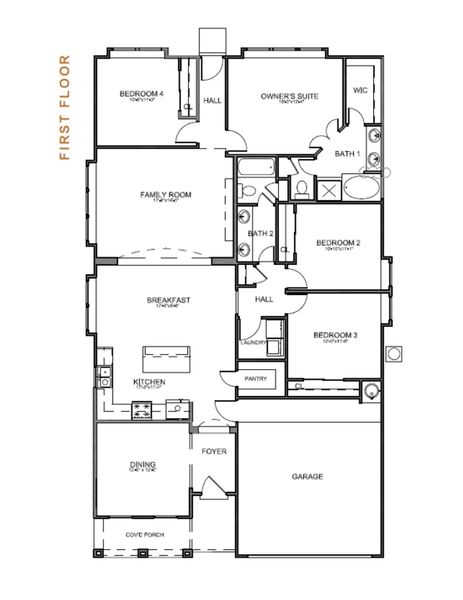2D floor plan layout for the Mary 1865SSC by Saratoga Homes in Paseo Del Este, El Paso, TX (Image 3). 2D floor plan layout for the Mary 1865SSC by Saratoga Homes in Paseo Del Este, El Paso, TX (Image 3).