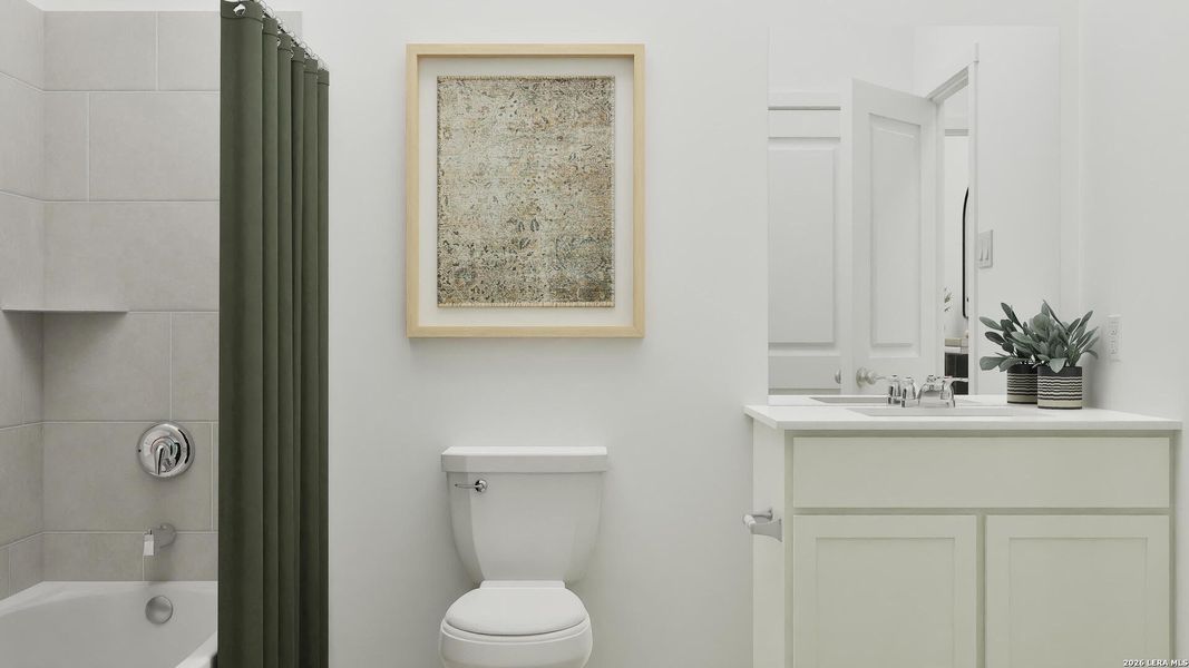 Furnished interior view inside a new home in Navarro Ranch, Seguin (Image 11).