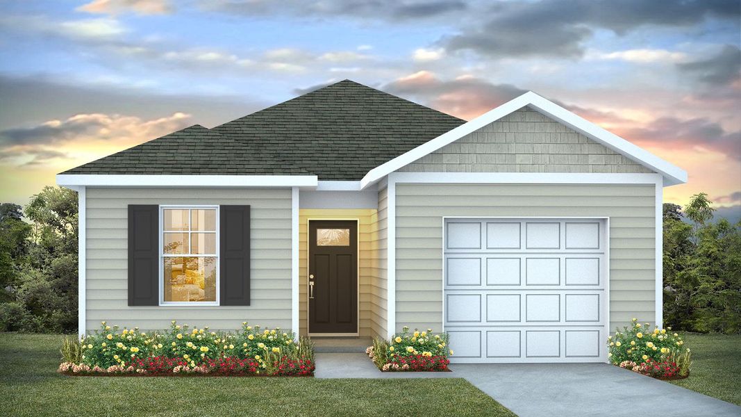 Representative exterior photo of a completed home built from the Greenbriar by D.R. Horton in Chapman Village, Conway, SC (Image 2). Representative exterior photo of a completed home built from the Greenbriar by D.R. Horton in Chapman Village, Conway, SC (Image 2).