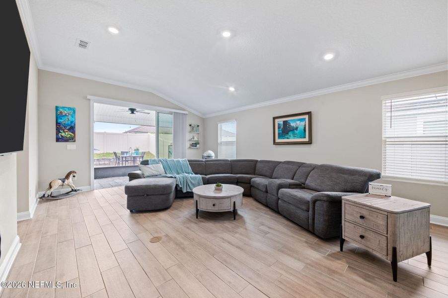 Furnished interior view inside a new home in Dorado at Entrada, St. Augustine (Image 46).