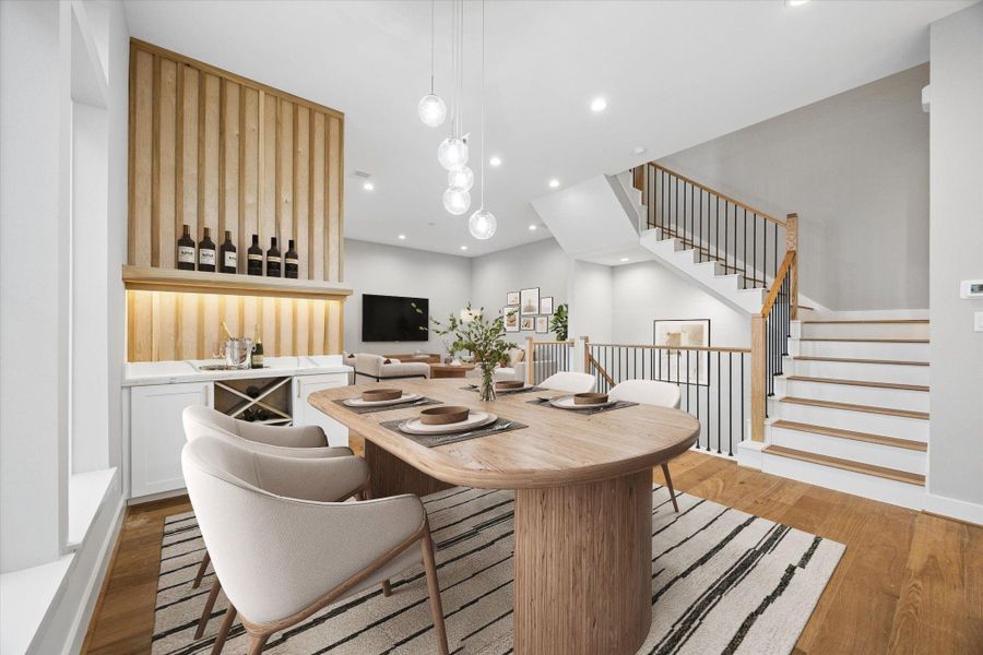 Furnished interior view inside a new home in , Houston (Image 16).