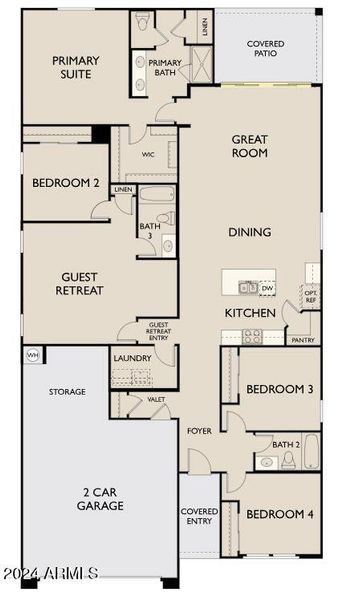 Sunflower - L Garage w options - Floorpl