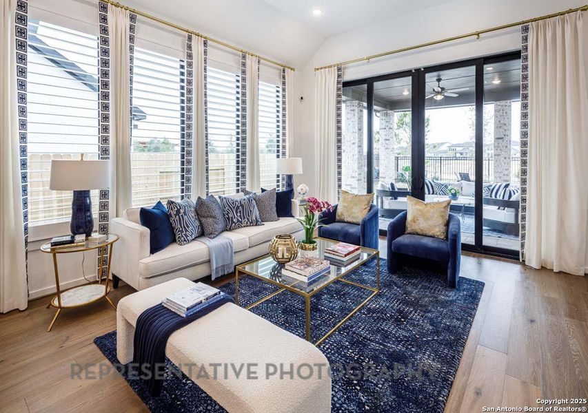 Furnished interior view inside a new home in Esperanza, Boerne (Image 43). Furnished interior view inside a new home in Esperanza, Boerne (Image 43).