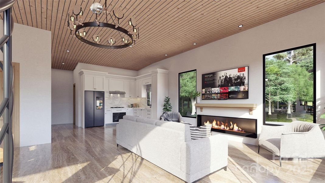 Furnished interior view inside a new home in , Andrews (Image 4).